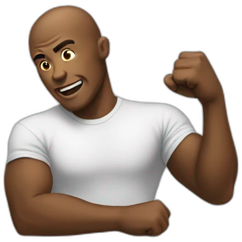 man bang his fist on a table emoji