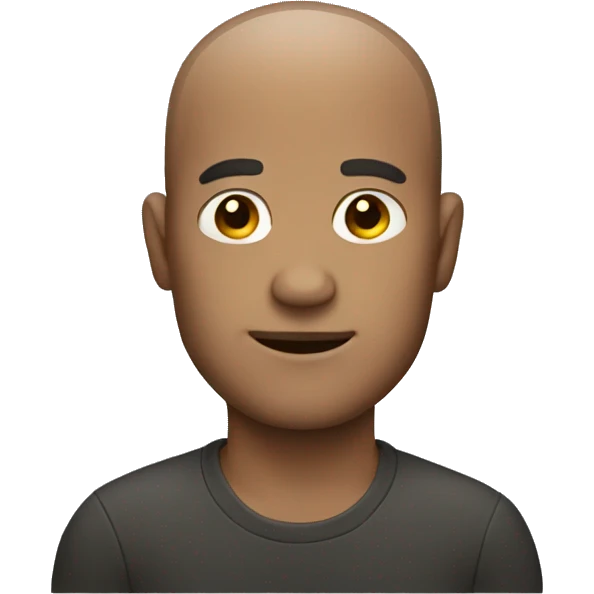 Man with little hair  emoji