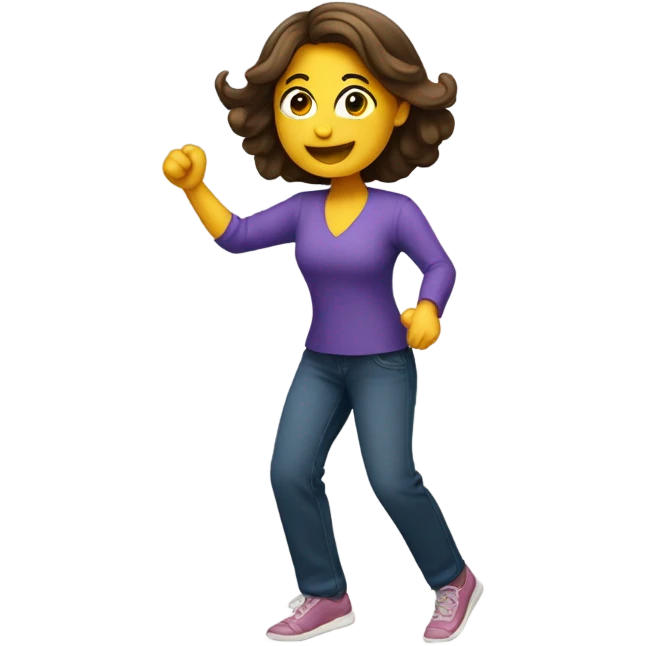 señora discapasitado bailando emoji