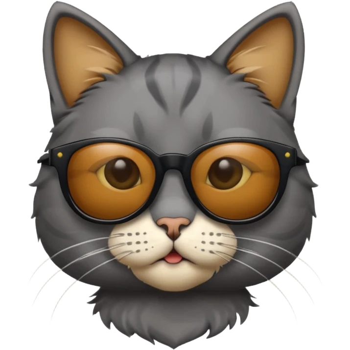Cat wearing sunglasses emoji