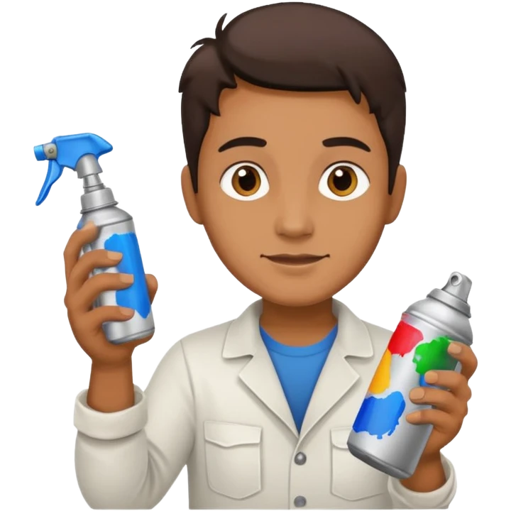 Painter + spray can emoji
