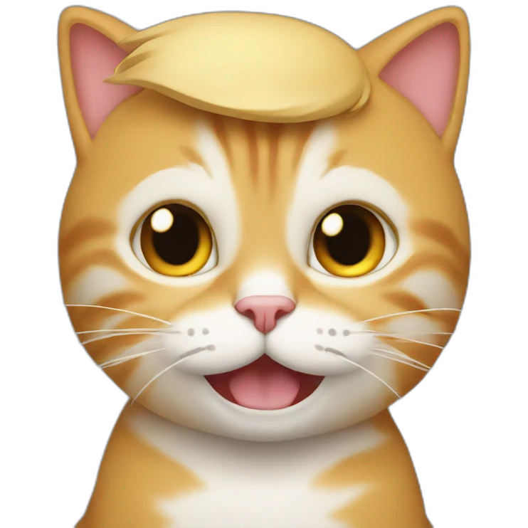 Donald trump with a cat emoji