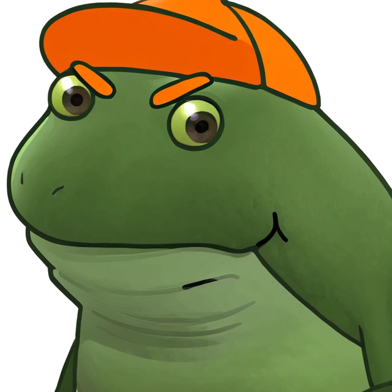bufo with orange cap emoji