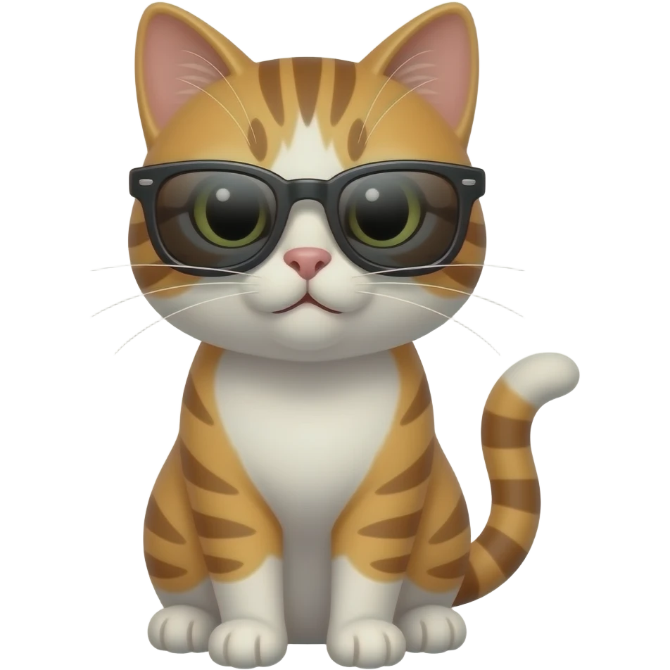 Cat wearing sunglasses emoji