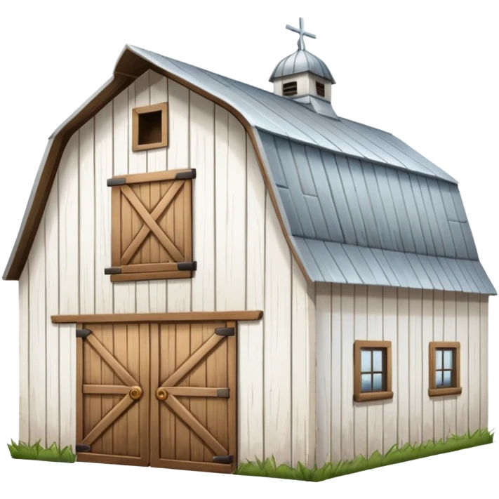 white barn emoji