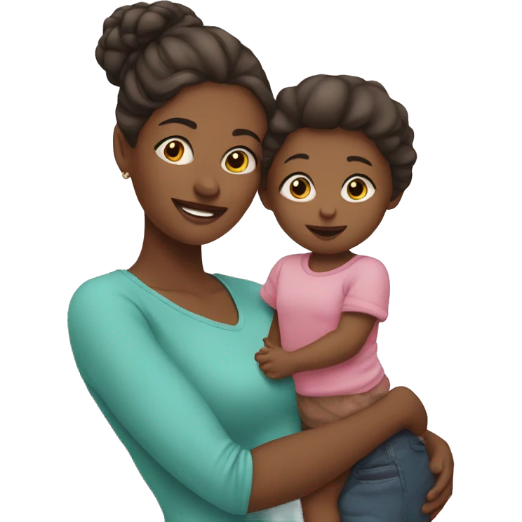 Mom and babygirl emoji