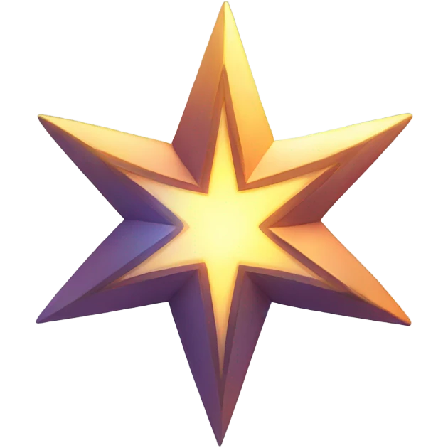 a shining star emoji