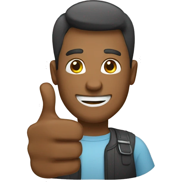  man showing thumbs up emoji