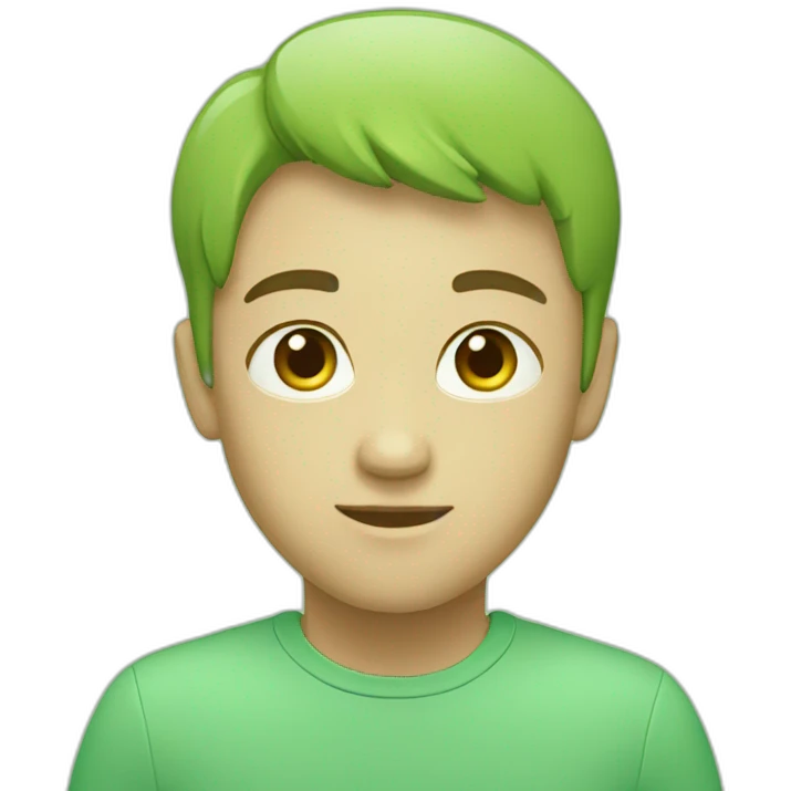 Light green color emoji