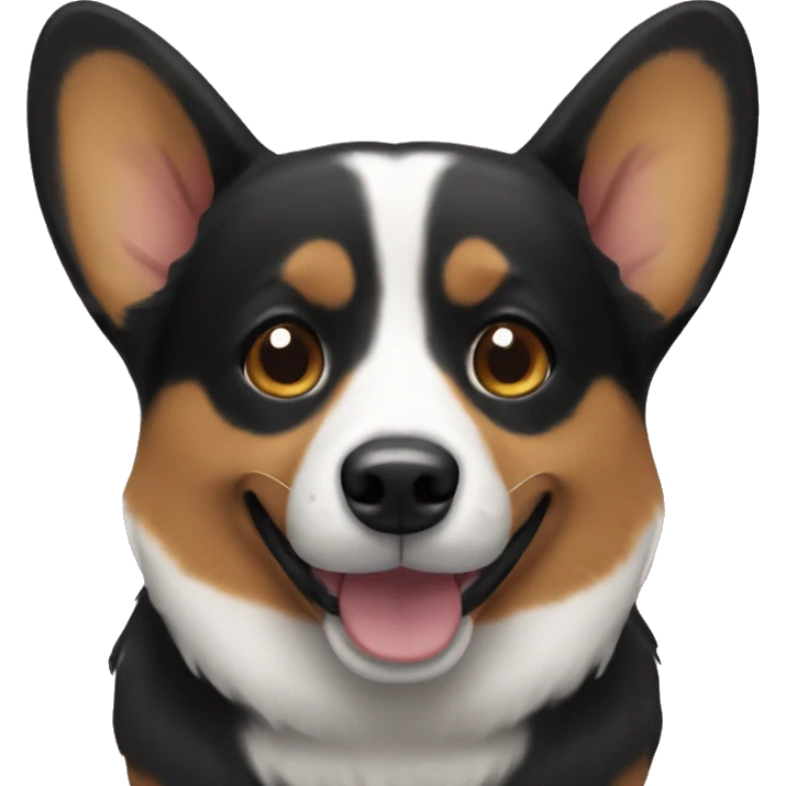 Black corgi emoji