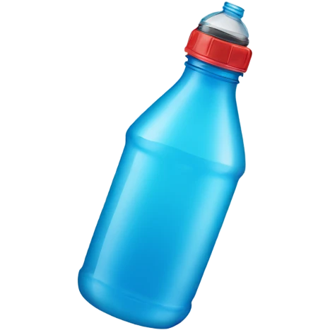 Upside down water bottle emoji