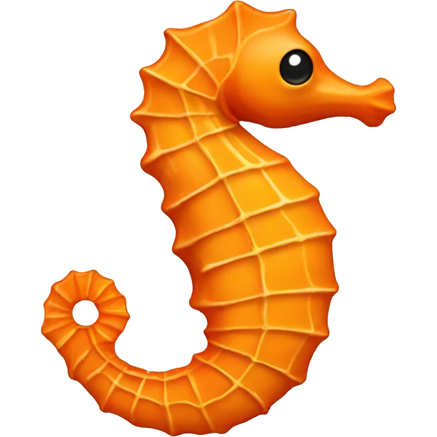 orange seahorse emoji