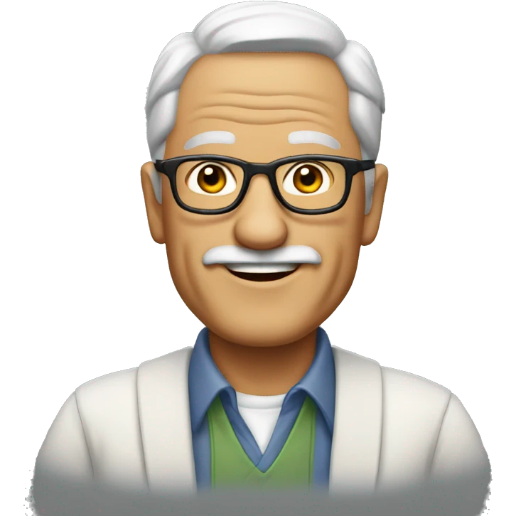  Old School guy emoji