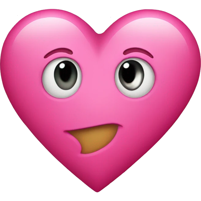 Big pink heart with the letter L in the middle emoji