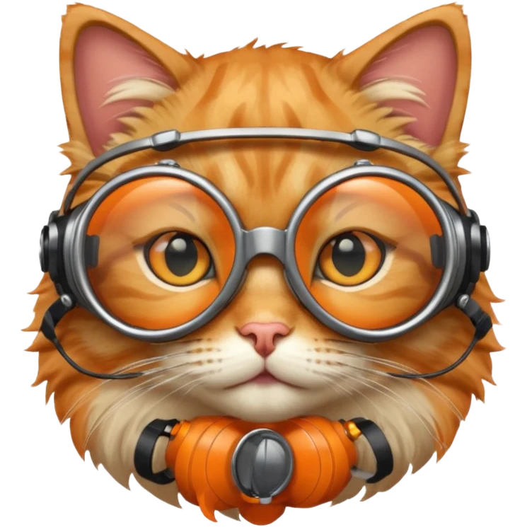 Cat gearing goles emoji