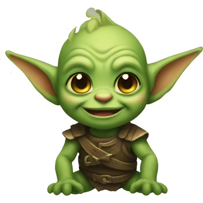 cute baby goblin  emoji