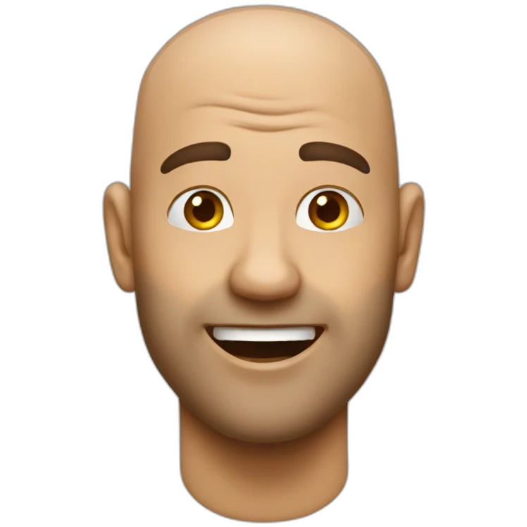 Dude-drunk-bald-dancing emoji