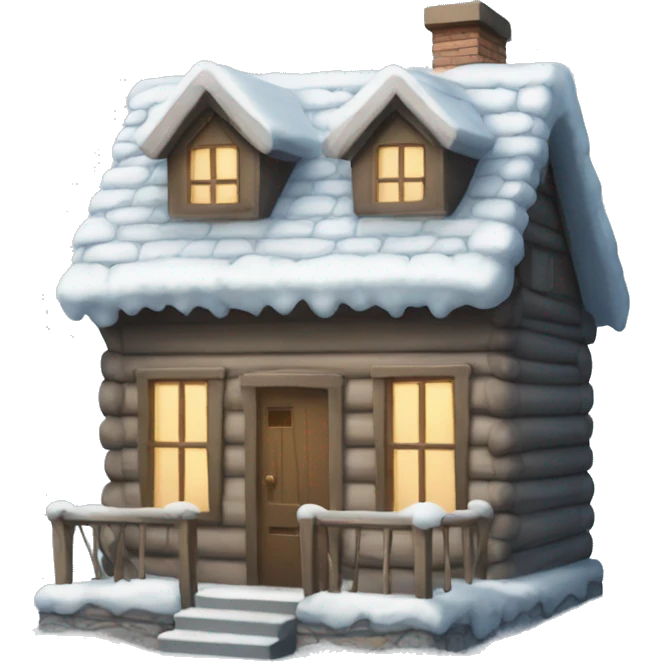 winter house emoji