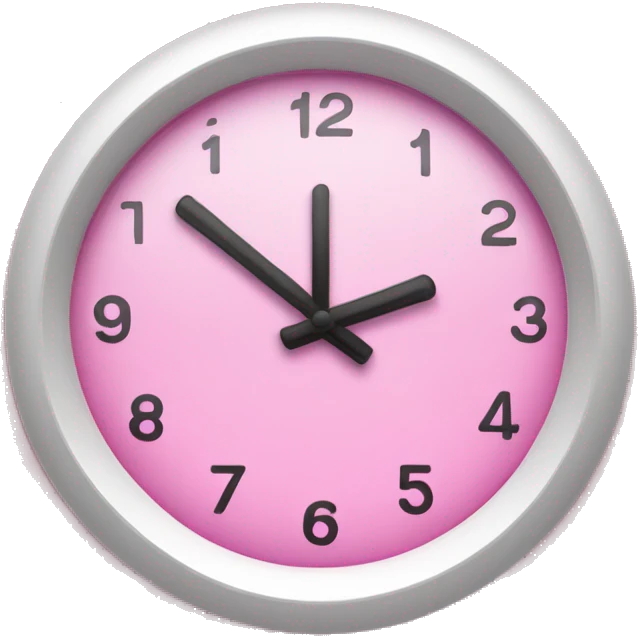 pink 11am clock  emoji