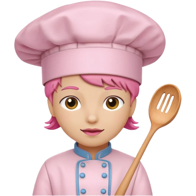 Pink chef hat  emoji
