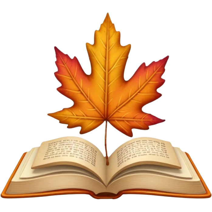 Book autumn emoji