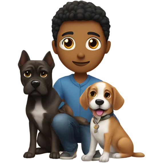Me and my dog Hugo emoji