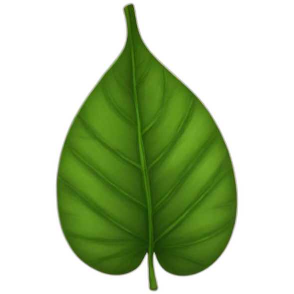 hoja de altramuz emoji