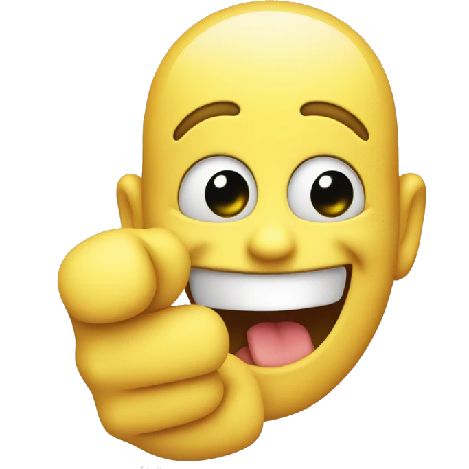 Smiley face showing thump up emoji