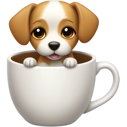 Dog in a cup emoji