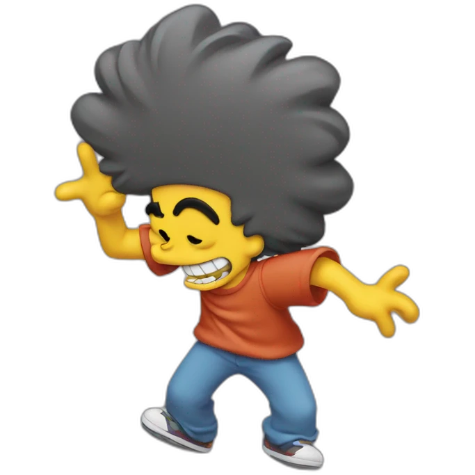Bart simpson qui dance emoji