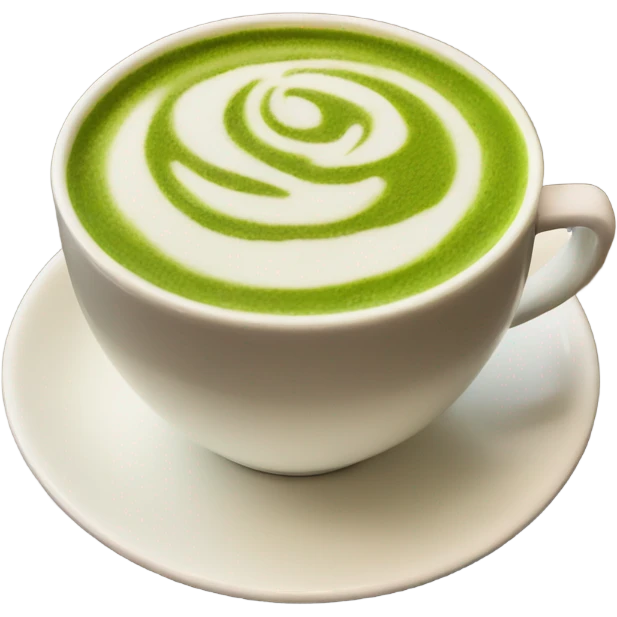 matcha latte in aesthetic cup emoji