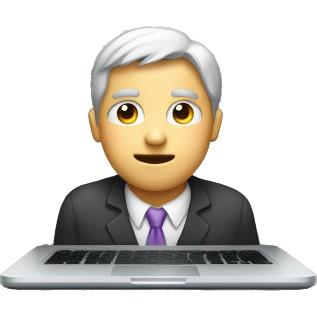 statistics on the laptop emoji
