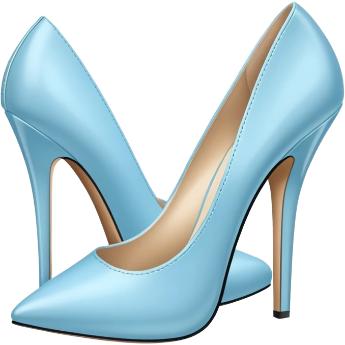 Light blue heels emoji