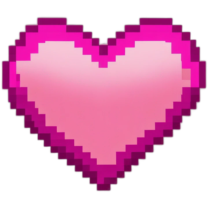 pink heart 8bit emoji
