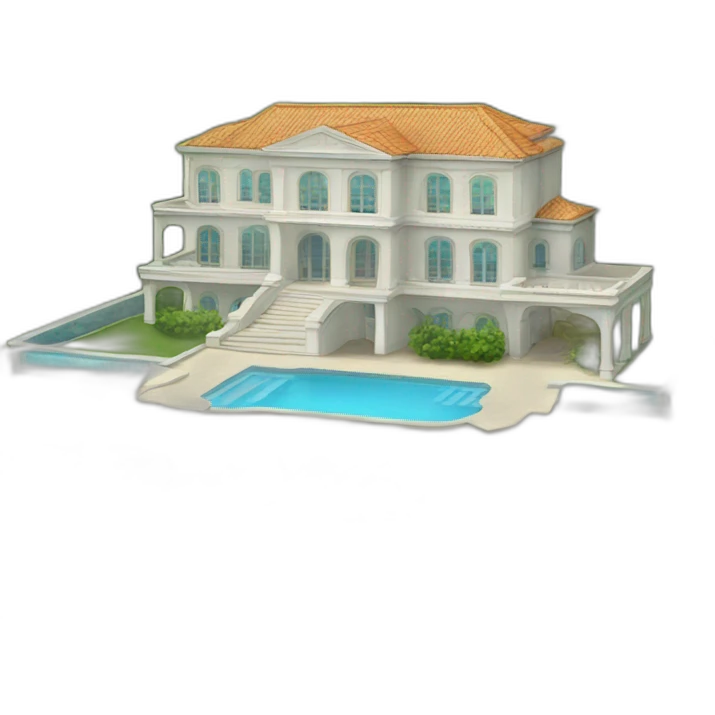 Mansion infinite pool sea view emoji