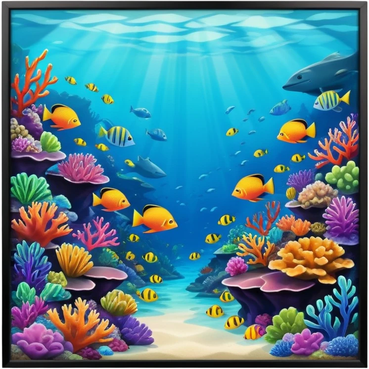 Hawaiian Tropical reef emoji