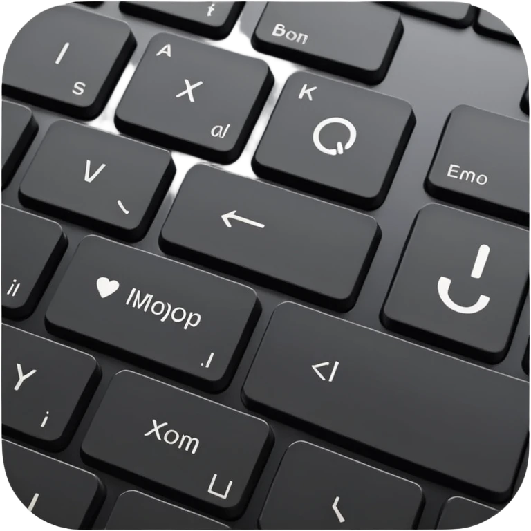 keyboard with highlighted Enter key emoji