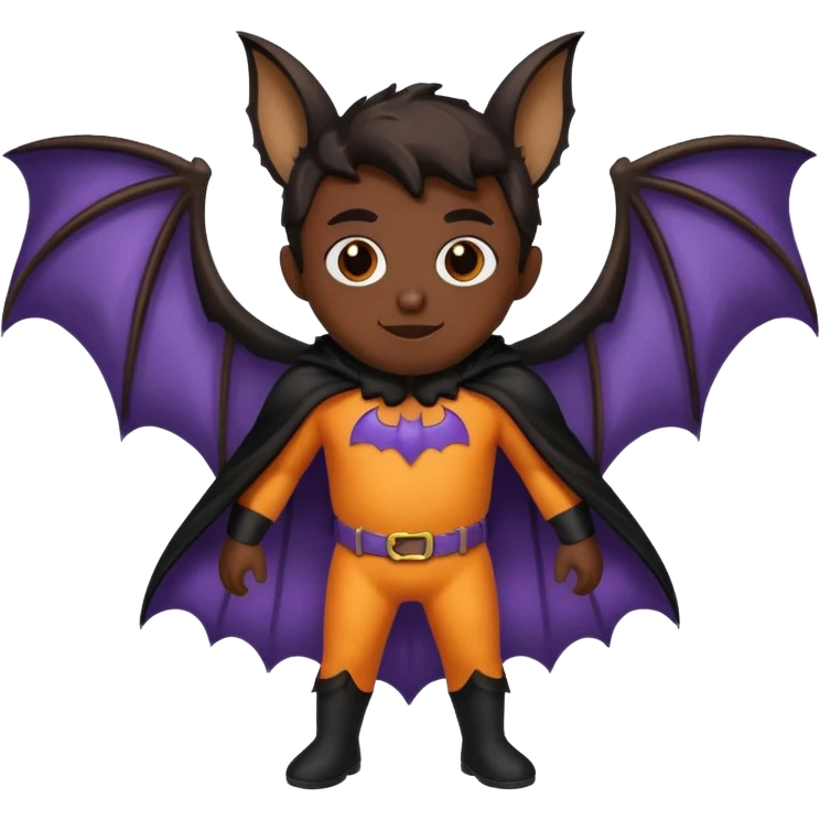 bat hallowen costume emoji