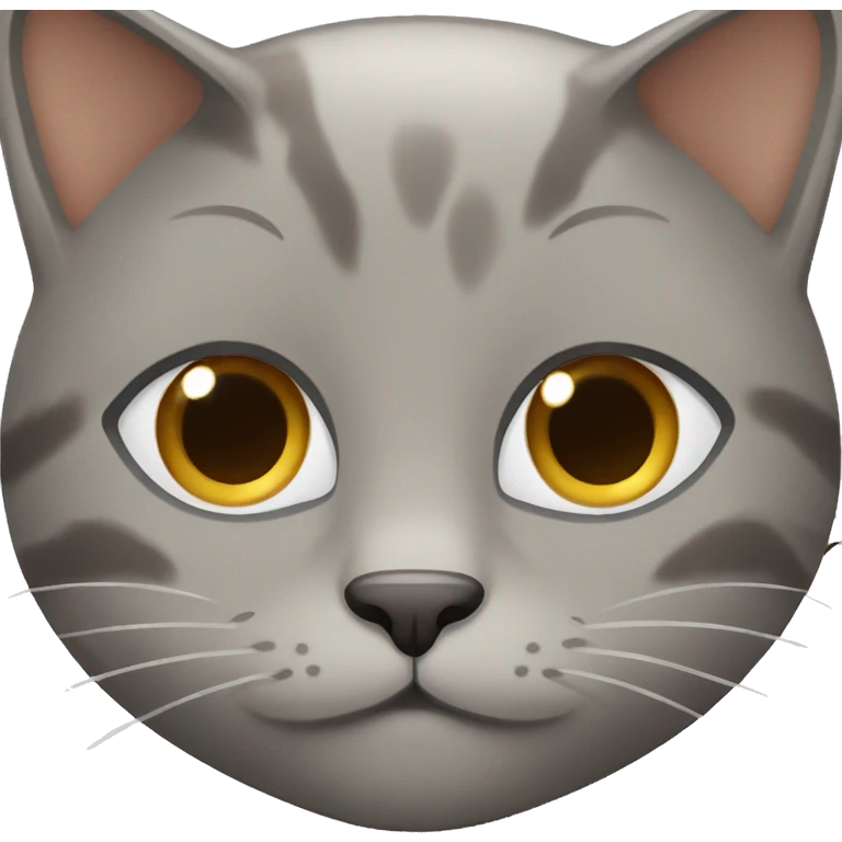 Female gray and brown cat  emoji