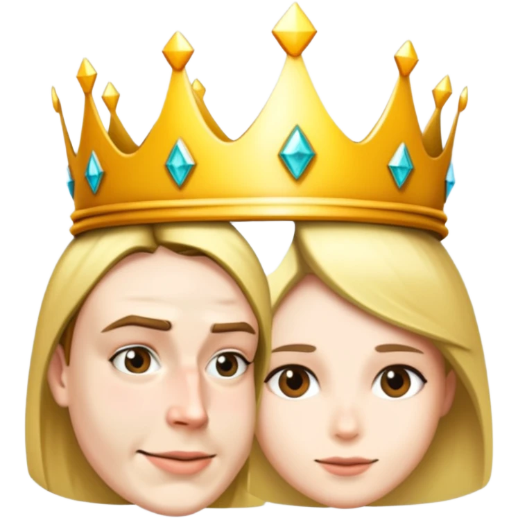 Wearing a crown emoji
