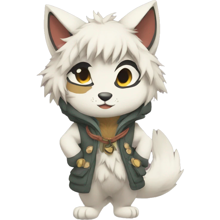 Kemono-style, Chibi, Anthro-Fur-Sona-Fakémon, clothing, Full Body emoji