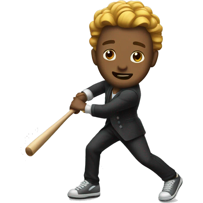 Tony used double hit emoji