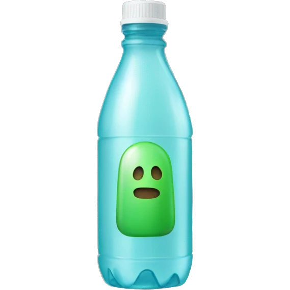 plastic bottle with ❌ emoji