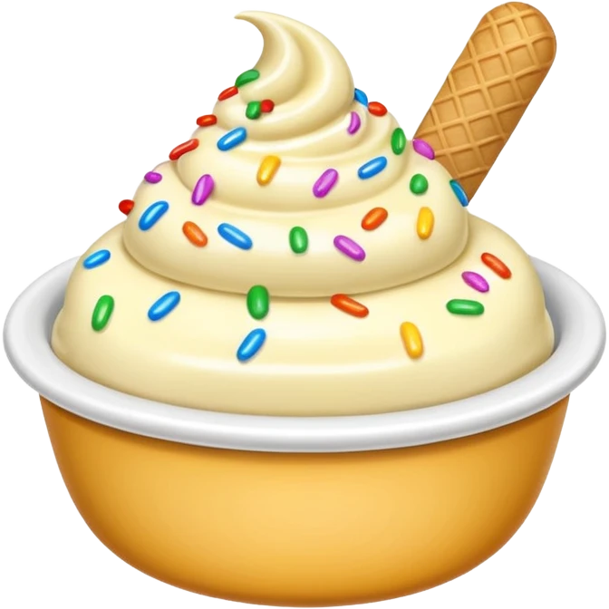 ice cream bowl  emoji