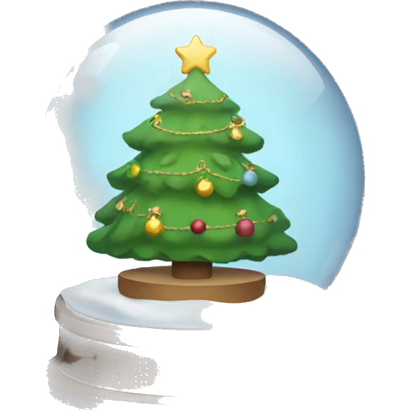 Christmas snowglobe emoji