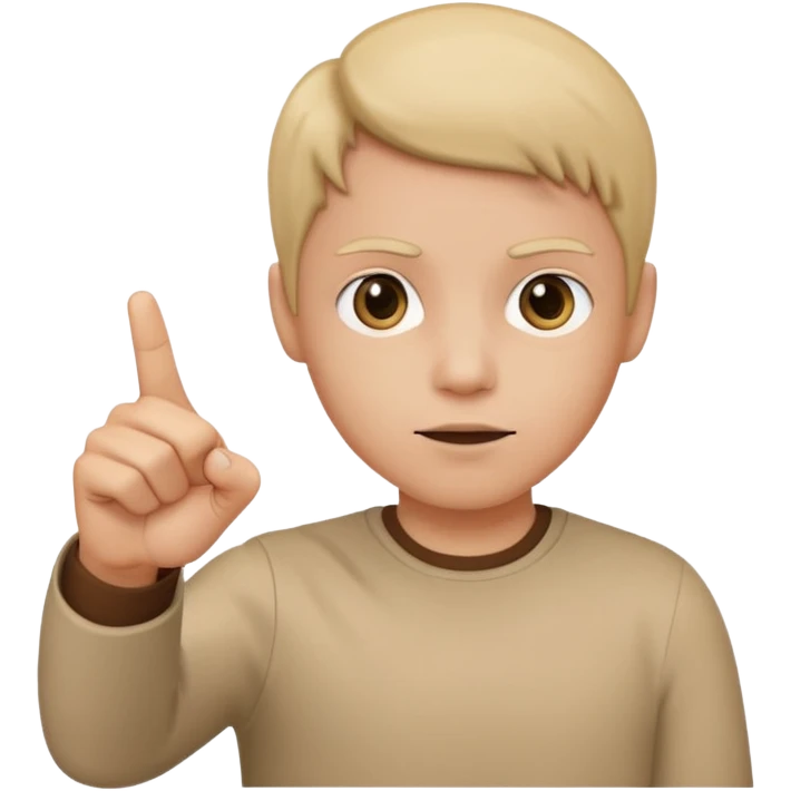 pointing finger towars camera emoji