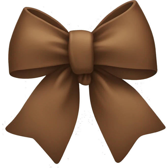 Brown bow  emoji