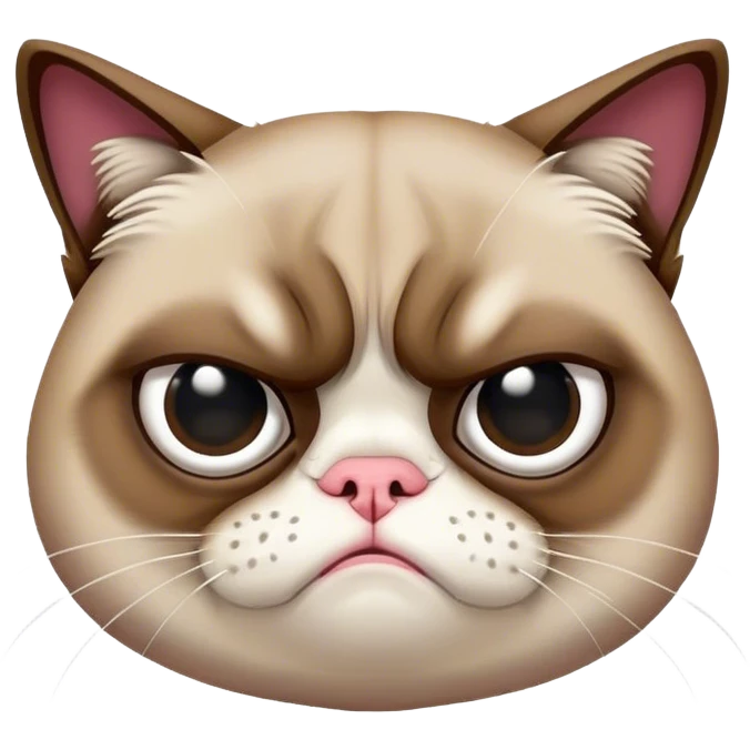 grumpy cat meme emoji