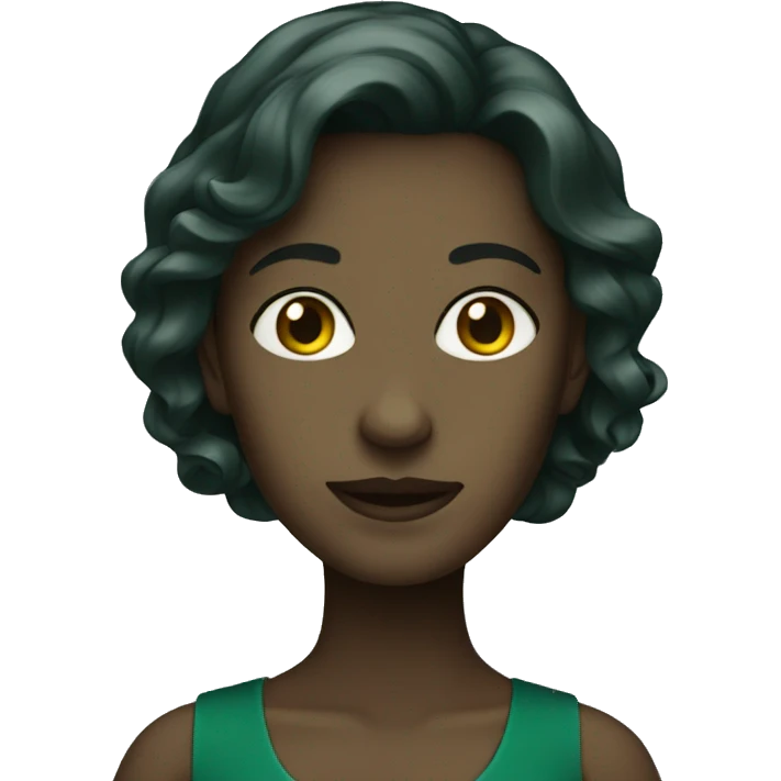 Dark green dress emoji
