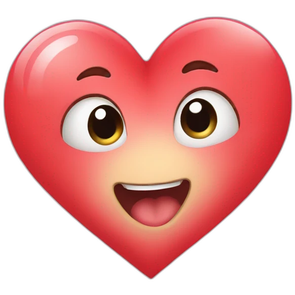 Cute heart  emoji